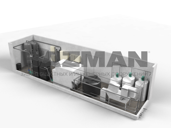 Станция очистки хозяйственно-бытовых сточных вод